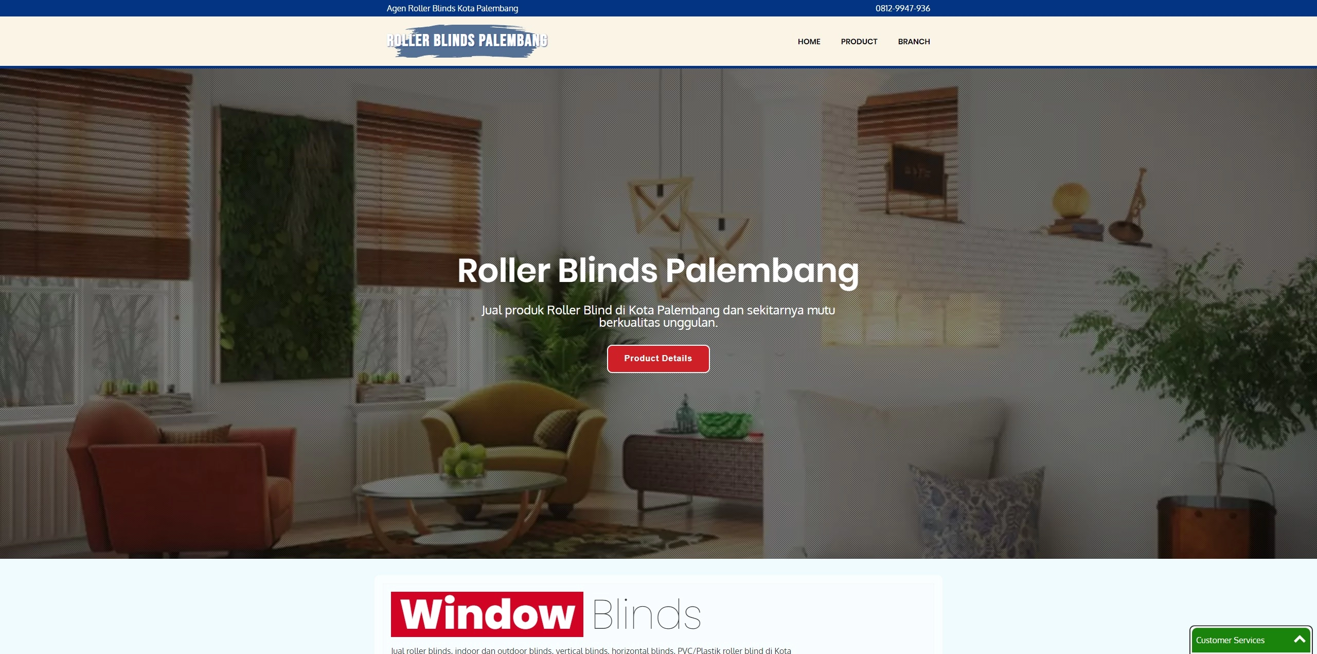 Roller Blinds Palembang