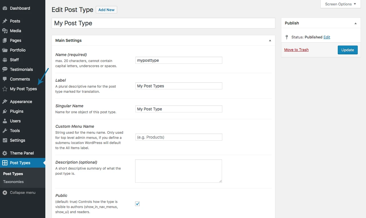 Custom Post Type (CPT)