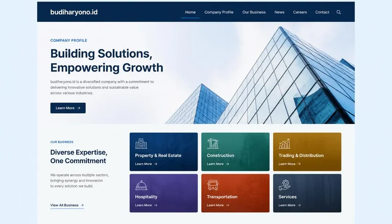 Contoh Website Perusahaan: 25 Gambar Desain Layout Modern Profesional