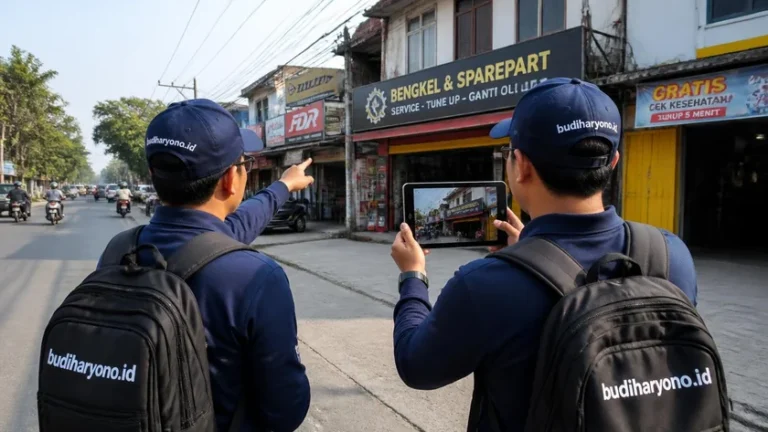 Jasa website Depok — survei lokasi usaha klien di Depok